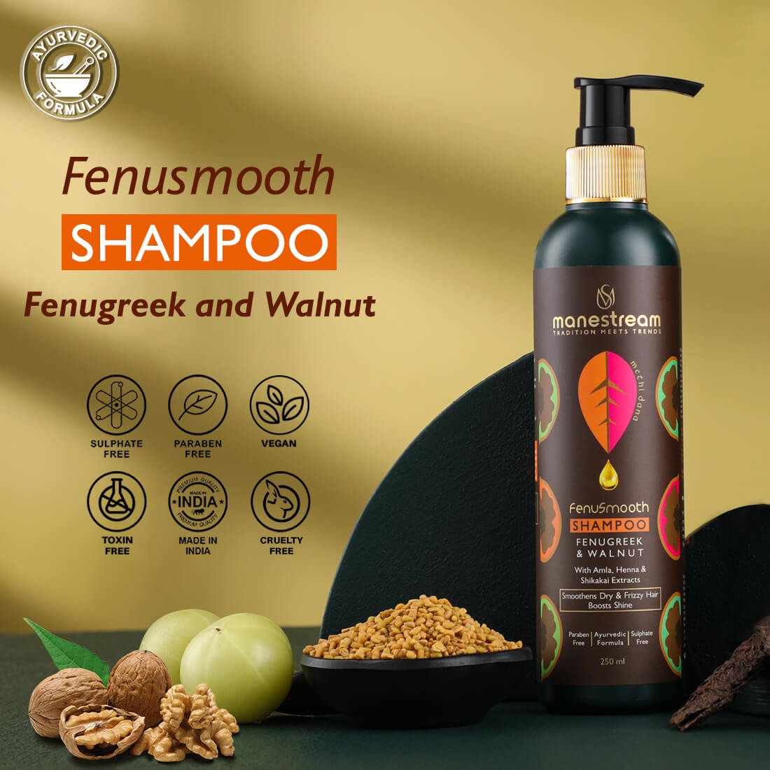 Fenusmooth Frizzy Hair Treatment Shampoo