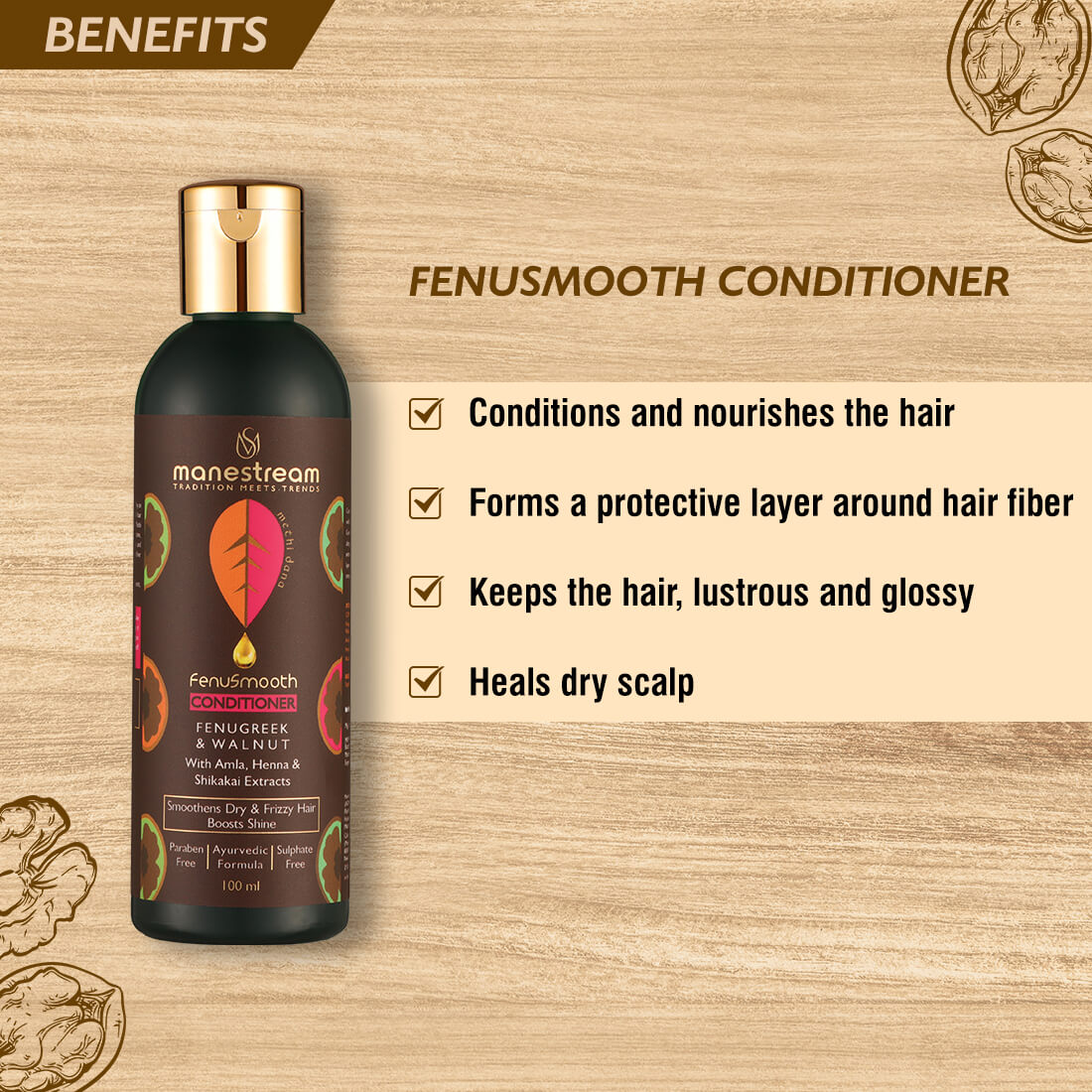 Fenusmooth Frizzy Hair Treatment Conditioner