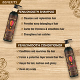 Fenusmooth Frizzy Hair Treatment & Hair Shine Combo